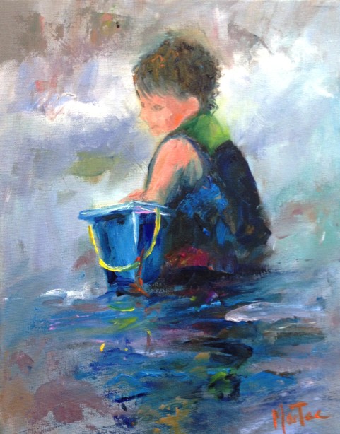 Boy with Blue Bucket